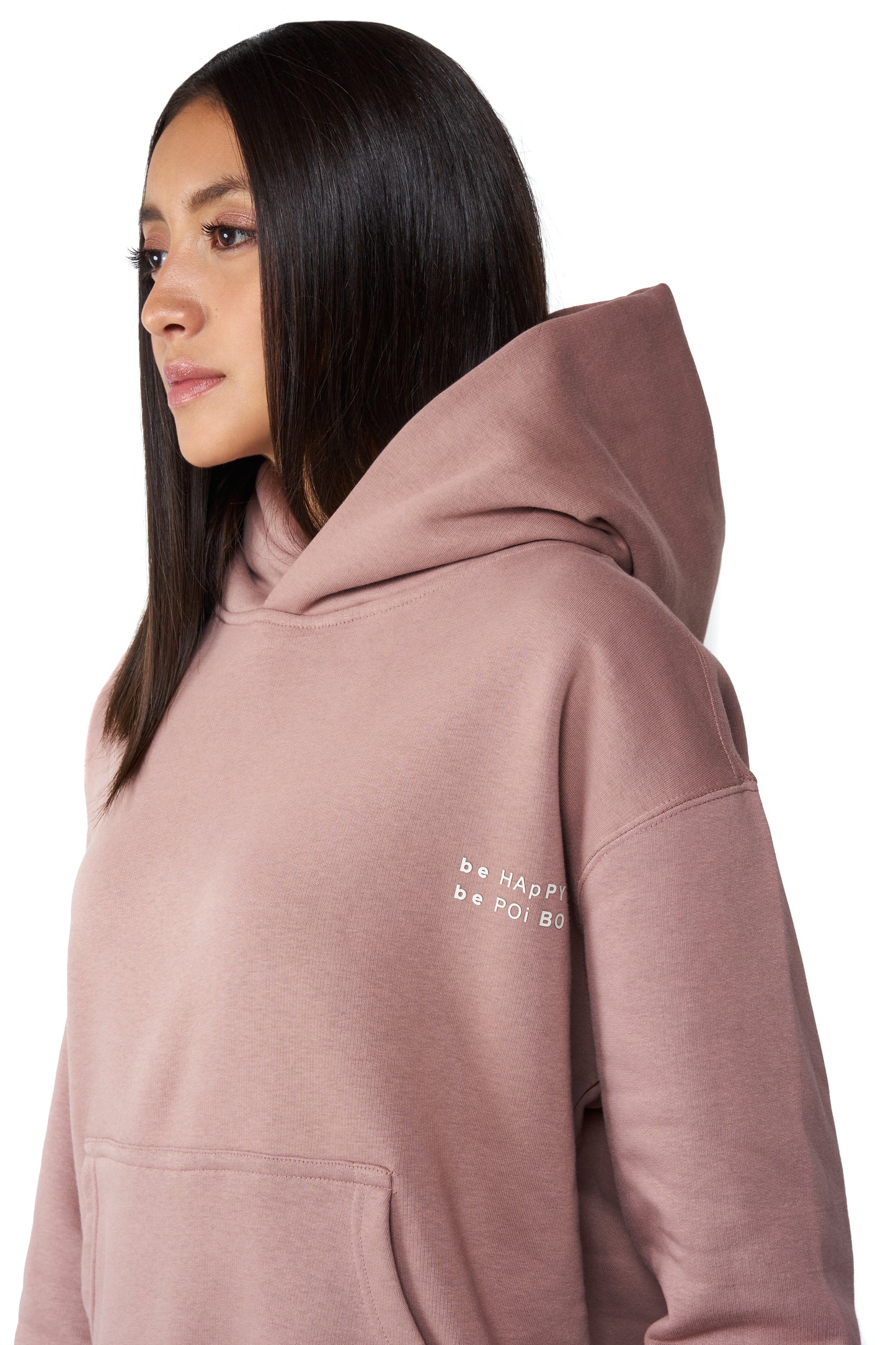 Felpa Hoodie Donna "Be Happy"