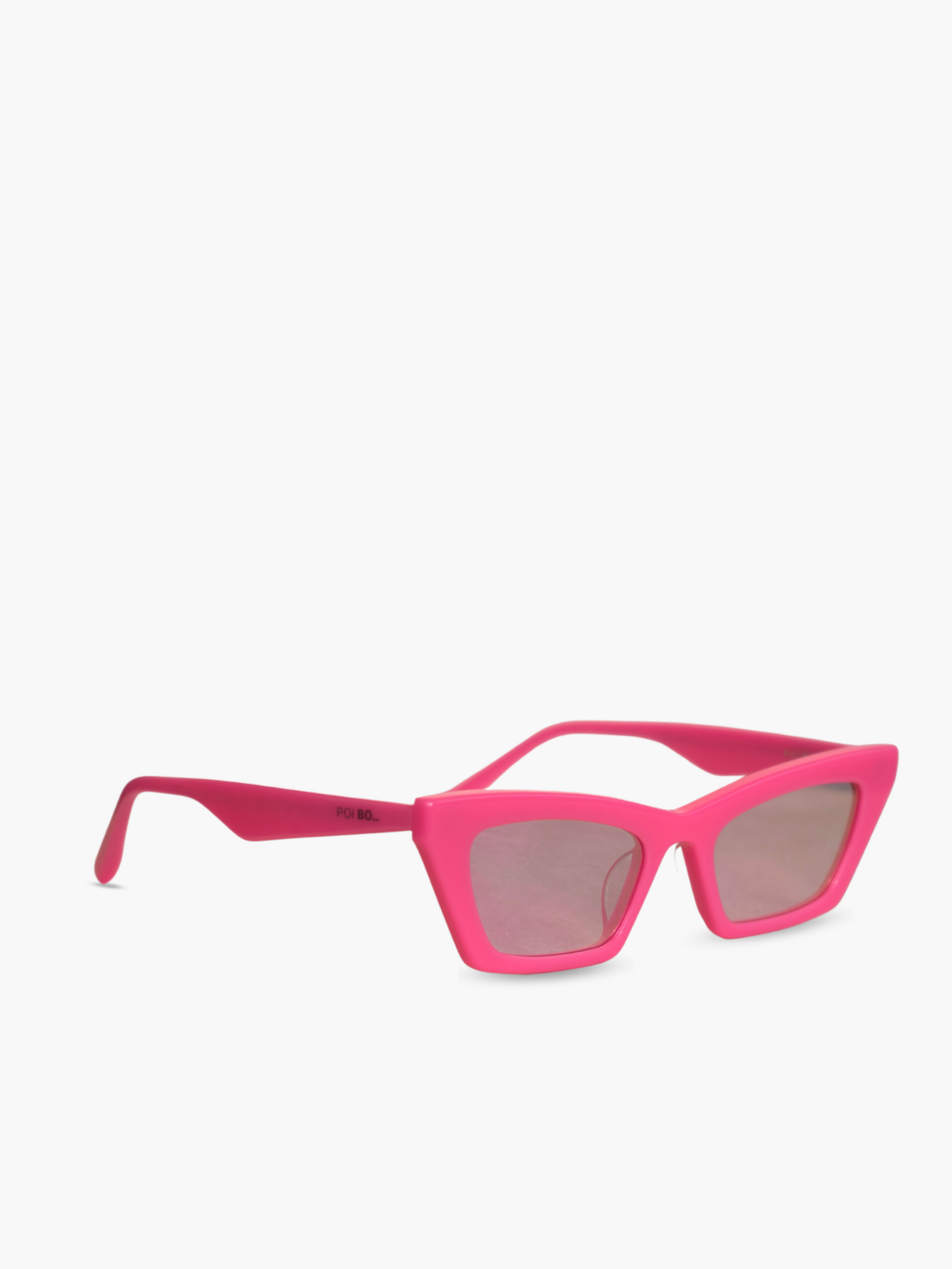 Occhiali da sole montatura color rosa acceso con lenti specchiate con riflesso rosa. Unisex e adatto alla maggior parte delle forme del viso. Le lenti sono antiriflesso e con protezione UV.