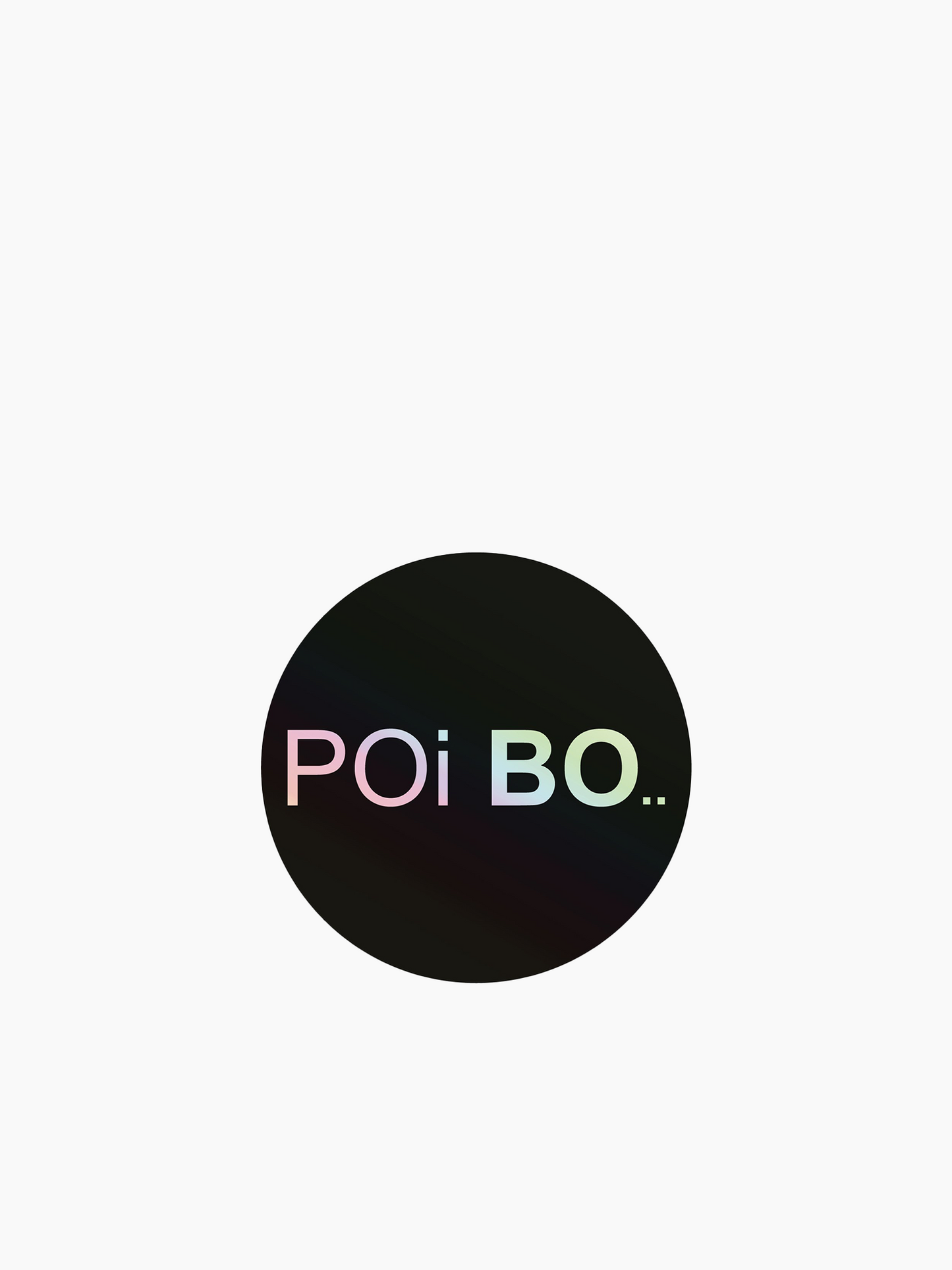 POi BO Logo Holographic Sticker